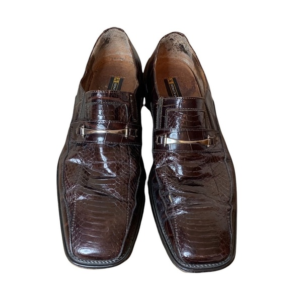 Stacy Adams Genuine Snake Skin Leather Dress Shoes Mens Size 11.5